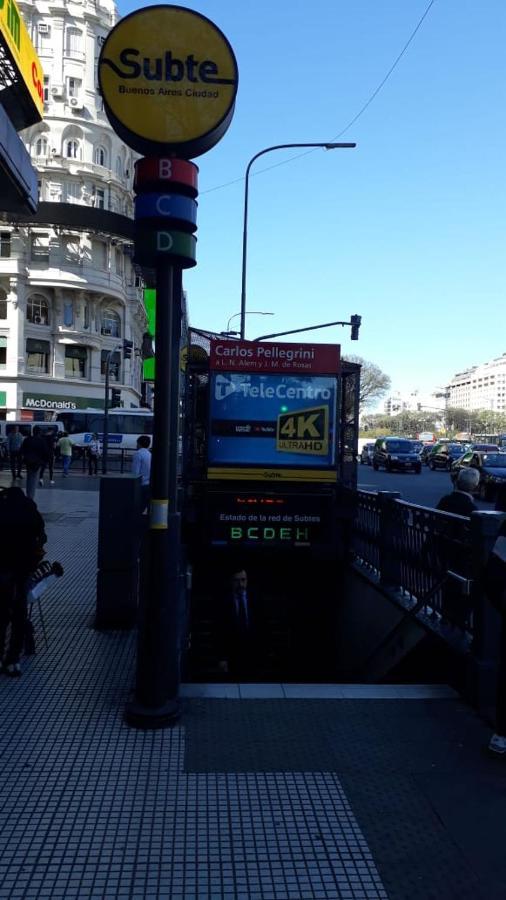 Que Mejor Vista Del Obelisco Piso A La Calle Corrientes Buenos Aires Bagian luar foto