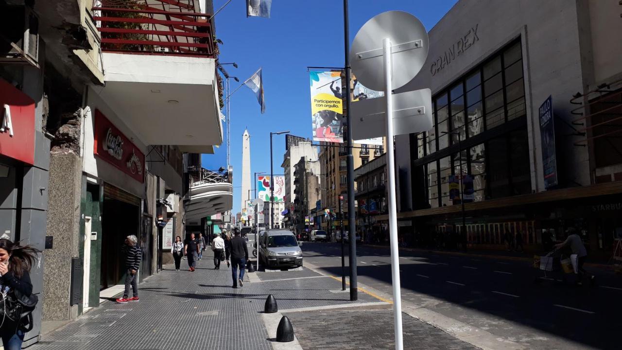 Que Mejor Vista Del Obelisco Piso A La Calle Corrientes Buenos Aires Bagian luar foto