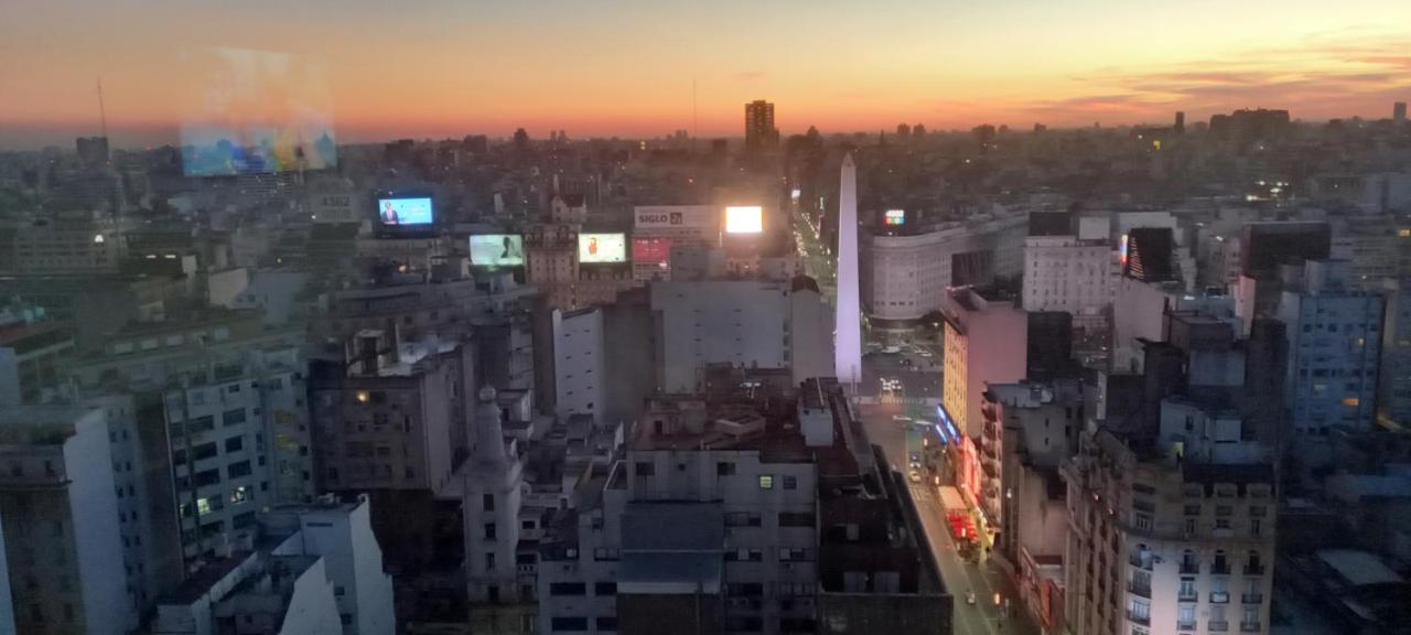 Que Mejor Vista Del Obelisco Piso A La Calle Corrientes Buenos Aires Bagian luar foto