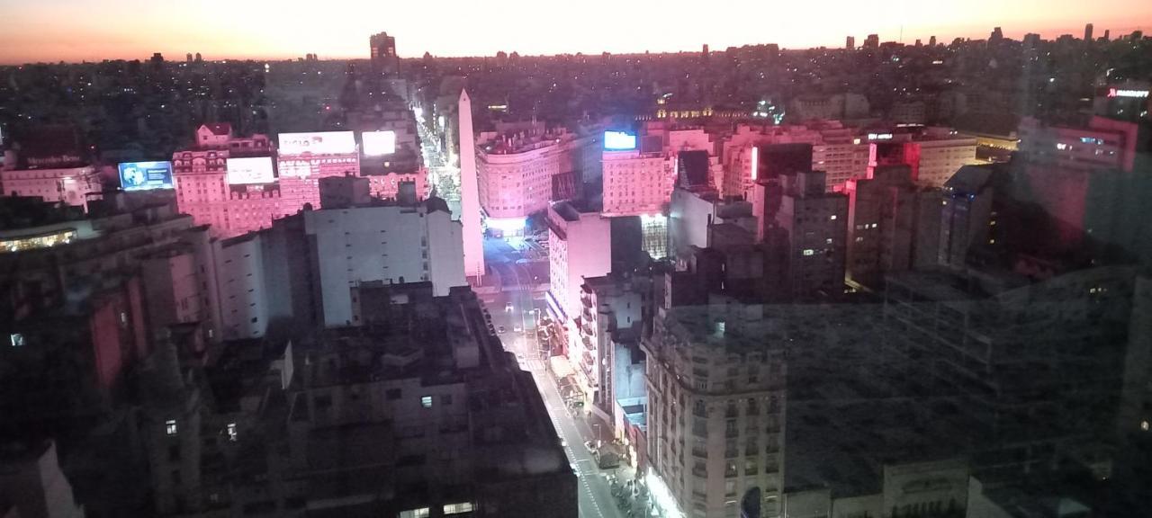 Que Mejor Vista Del Obelisco Piso A La Calle Corrientes Buenos Aires Bagian luar foto
