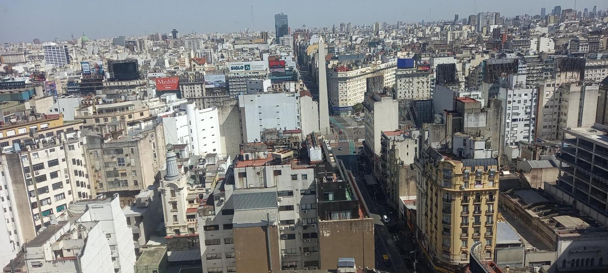 Que Mejor Vista Del Obelisco Piso A La Calle Corrientes Buenos Aires Bagian luar foto