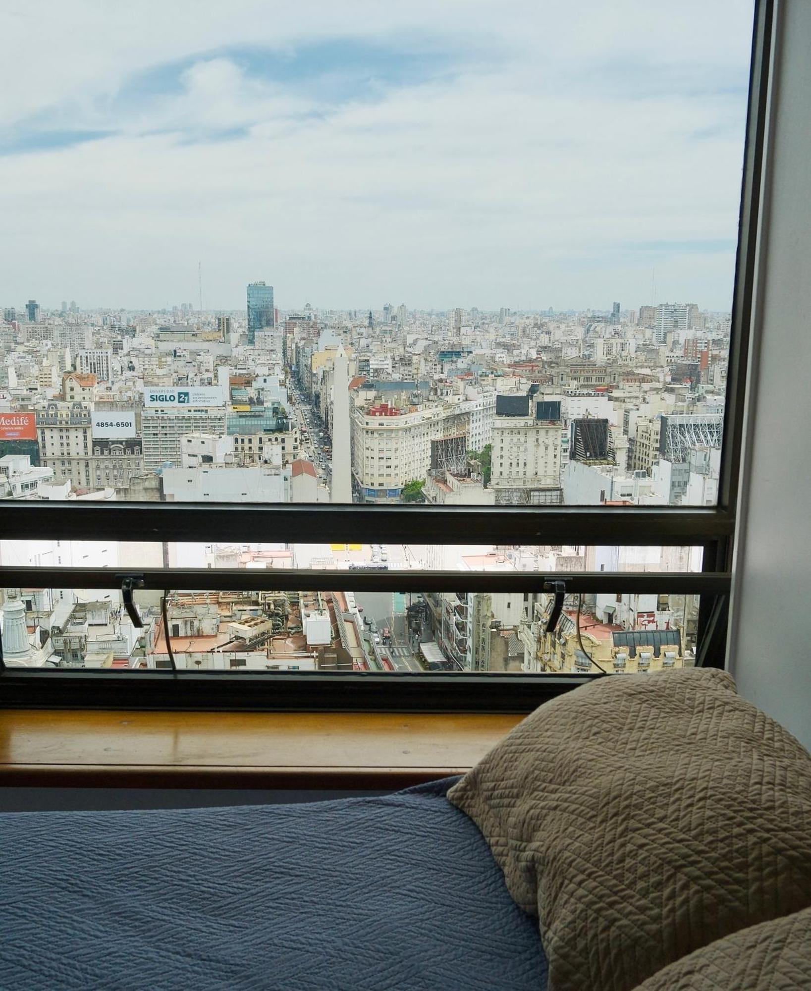 Que Mejor Vista Del Obelisco Piso A La Calle Corrientes Buenos Aires Bagian luar foto